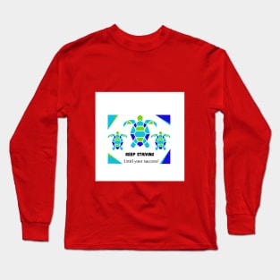 Geometric Turtle Motivational Colorful Tee Long Sleeve T-Shirt